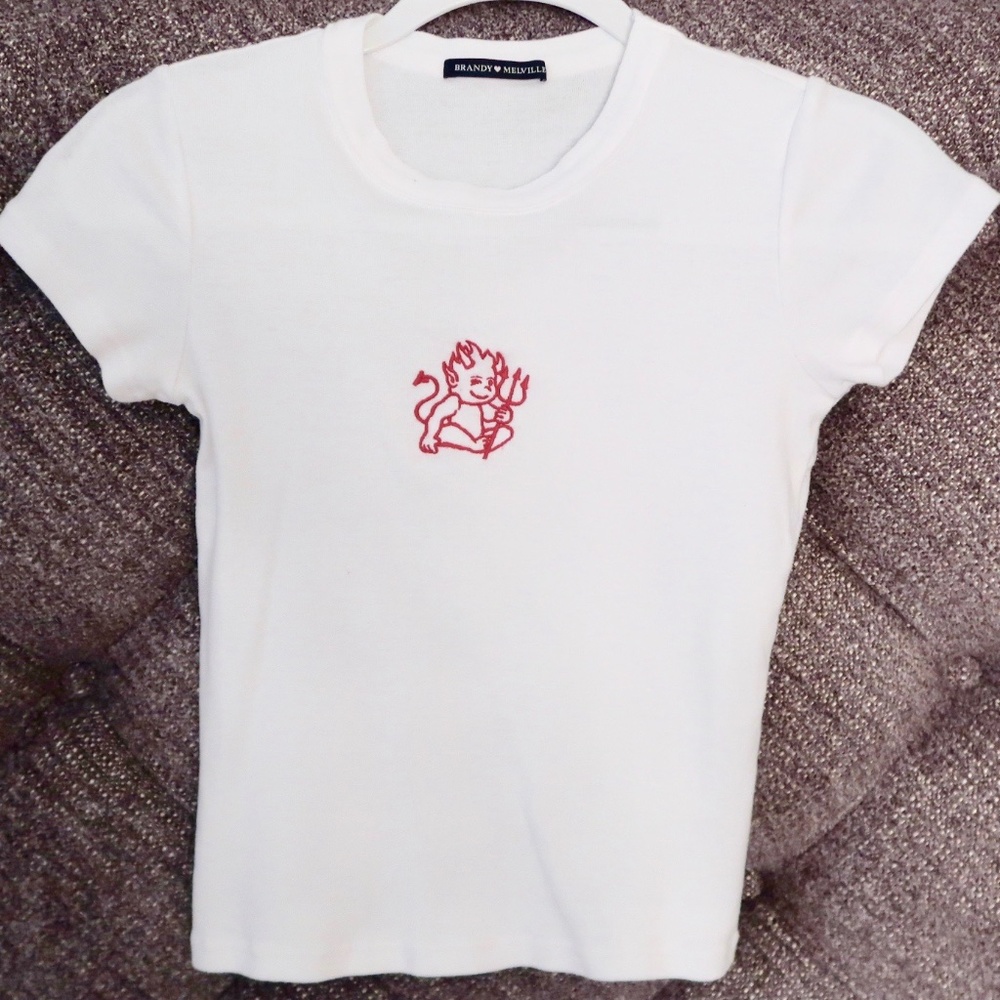 WORN ONCE Brandy Melville Baby Devil Tee